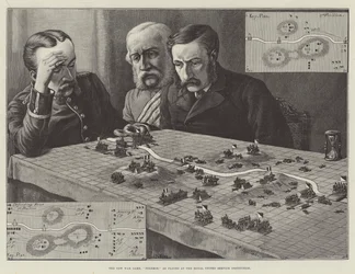 Das neue Kriegsspiel, Polemos, wie es im Royal United Service Institution gespielt wird